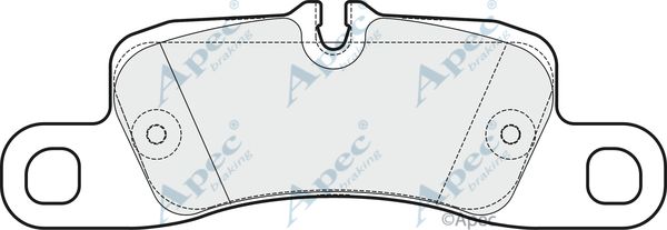 APEC BRAKING Piduriklotsi komplekt,ketaspidur PAD1665